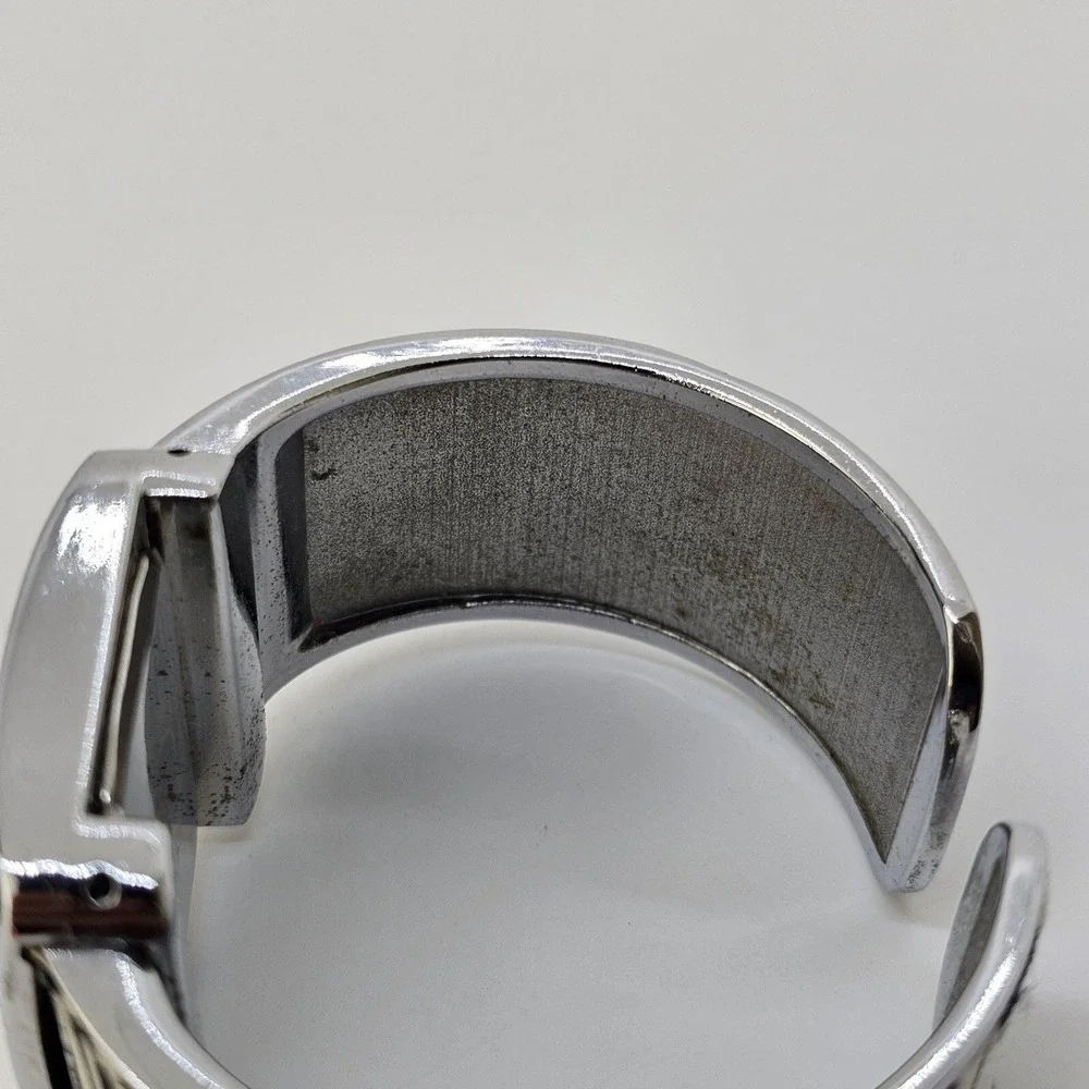 Strada Women's Watch 35MM Zebra Design‎ Cuff White Dial 6